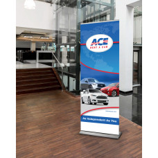 Banner Stand with Promotional Print