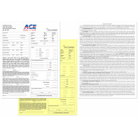 ACE NCR Car Rental Forms, CHI