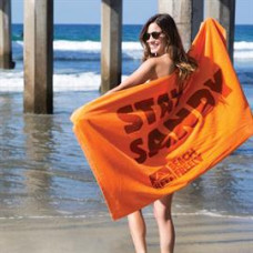 Premium Velour Beach Towel (Color Imprinted)